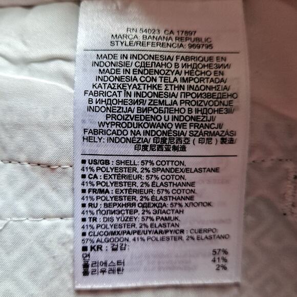 Banana Republic Hampton Shorts Womens Size 4 Black White Maze Geometric Abstract - Picture 9 of 11